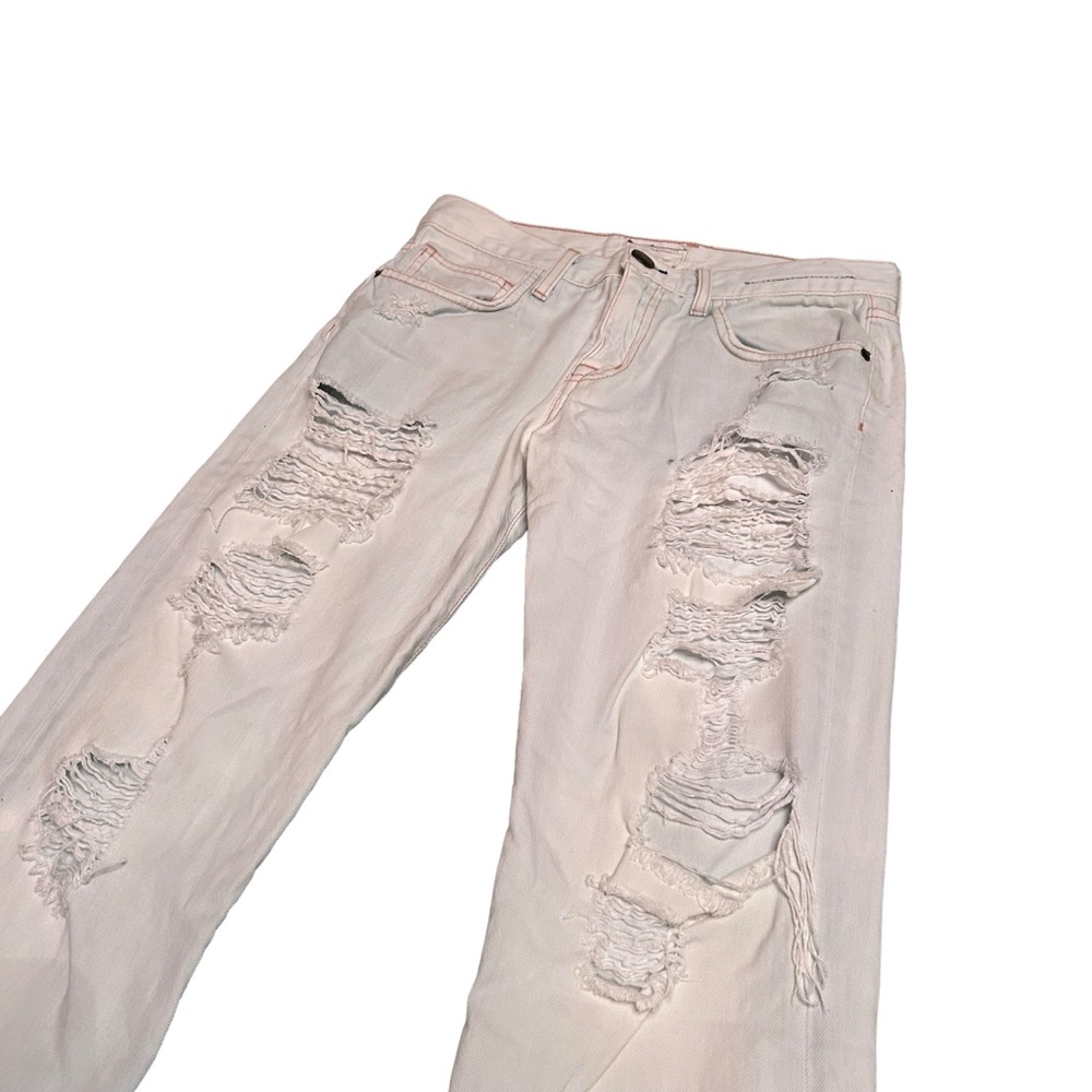 current / elliot boyfriend style distressed jeans sz 23